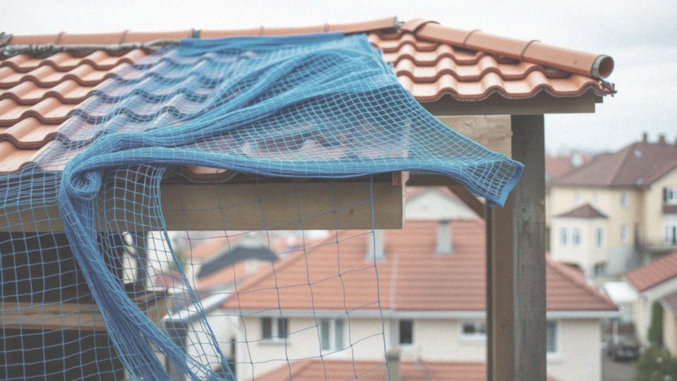 Jak efektywnie wykorzystać siatkę dekarską w tymczasowym zabezpieczeniu dachu?
